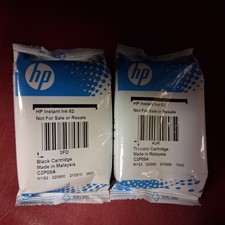 New Sealed HP 62 Printer Ink Black And Tri-Color OEM Exp. 2021 NOS picture