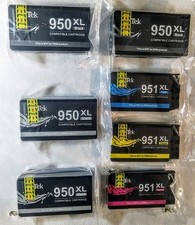  950XL 951XL LxTek Compatible Premium Ink Cartridges LOT OF 7 Blk & Color picture