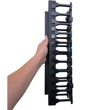 Open Box Panduit WMP1E Horizontal Cable Manager, Black, 2 RU, Black picture