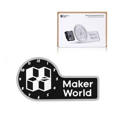 Makerworld MH011 3D Printer Clock Creative Model Components for Bambu Black  picture