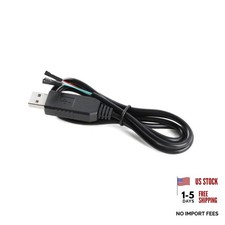 1Pc FT232RL USB to 3.3V TTL Serial Adapter Cable, 3.3FT FT232RL Black picture