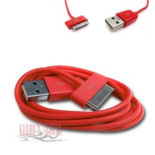 100X 3FT USB 30PIN RED CABLE DATA CHARGER FOR GALAXY TAB 7.0 PLUS 8.9 10.1 picture