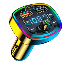 Bluetooth 5.0 FM Transmitter for Car Wireless Adapter Microphone Receiver picture