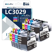 LCL LC3029 XXL Ink Cartridge 8-Pack 2Bk 2C 2M 2Y for Brother MFC-J5830DW picture