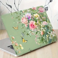 2PCS Flower Butterfly Scratch Resistant Laptop Protective Cover Sticker picture