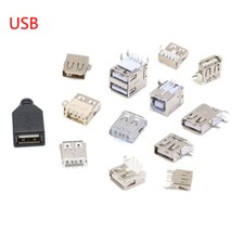 USB Female Socket Type-A Type-B 90 Degree 180 Degree Port Printer Repair Adapter picture