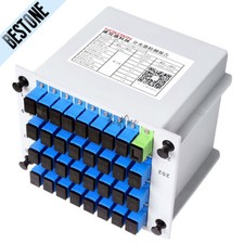 SC UPC 1x32 1:32 1 to 32 PLC Fiber Optical Splitter SM FTTH CATV Optic Splitter picture