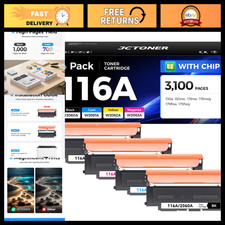 High Yield 116A Toner Cartridge Set 4-Pack - Compatible for HP Color Laser Print picture