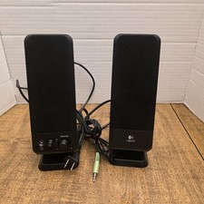 Logitech R-10 S-0152A1 Multimedia Computer Speakers Set PC GAMING 3.5 MM AUX EUC picture
