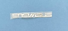 2 Pcs Asus Silver Sticker Label Logo Notebook Desktop Computer 45mm X 10mm picture