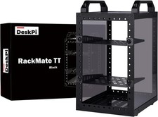 Deskpi Rackmate TT Mini Server Cabinet for Mini PC, Network, Servers, Audio, and picture