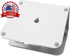 Soporte Para Computadora Portátil Soporte De Aluminio Para Desktop Color Plata. picture