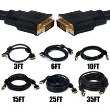 3 6 10 15 25 35FT DVI-D Dual Link Video Cable Monitor PC Laptop HDTV 1080p 24AWG picture