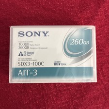 Sony AIT-3 SDX3-100C Data Tape 100-260GB New Factory Sealed picture