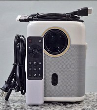 Portable Desktop Mini Projector, HDMI, Remote & HDMI Cable, White/Gray picture
