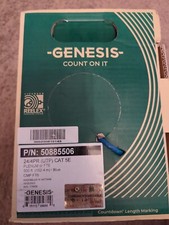GENESIS 24/4PR CAT 5E Bulk Solid Wire UTP PLENUM BLUE 500ft/ 50885506 picture
