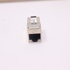 Black Box CAT5e Shielded Straight-Pin Keystone Coupler Silver FM593 picture