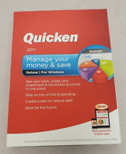 Intuit Quicken 2017 Deluxe For Windows Brand New Sealed READ BEFORE PURCHASING picture