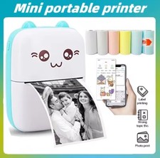 Portable thermal printer mini cat print photo pocket thermal label printer 58mm picture