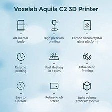 Voxelab Aquila C2 3D Printer, Fully Open Source FDM DIY Printers with - picture