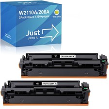 2PK WITH CHIP W2110A For HP 206A Toner Color lot LaserJet MFP M283fdw M283cdw picture