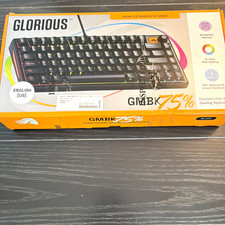 Glorious GMBK 75% Wired RGB Illuminated Gaming Keyboard Black QWERTY US picture