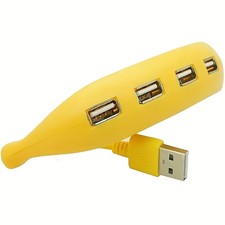 Banana - Shaped 4 - Port USB 2.0 Hub for Effortless Connectivity for Laptop Use picture