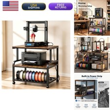 Homieasy 3D Printer Stand with Power Outlet 23.6