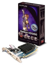 Brand New Sapphire 1GB Radeon HD5450 Graphics Card, DDR3, PCI-E, HDMI, DVI, VGA picture
