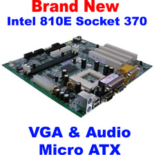 NEW Socket 370 Motherboard Micro-ATX Form Factor Intel 810E Chipset VGA Audio picture