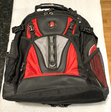 Wenger SWISSGEAR Maxxum Laptop Backpack Black Red Heavy Duty Travel Bag 16