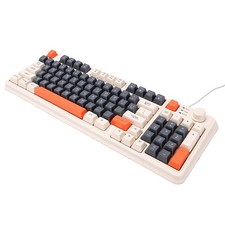 94 Keys Mechanical Russian Gaming Keyboard RGB Backlit Wired Russian Keyboa TDMC picture