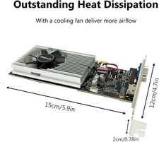 QTHREE GeForce GT 210 Graphics Card,1024 MB DDR3 64 Bit,HDMI,VGA,Low Profile Vid picture