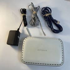 Netgear WGR614 4-Port Wireless G Router (WGR614NA)Ethernet And Phone Cable picture