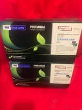 Two Compatible High Yield E450 toners for Lexmark - 11,000 pages each picture