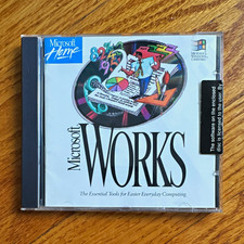 Microsoft Works Office Software Suite for Windows English CD picture