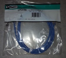 ( 2 Pcs) PANDUIT, UTPCH7BU, 7FT(2.13 M), Patch Cord RJ45, CAT5e, Blue picture