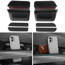 4PCS Door Side Storage Box for Ford Fusion 2013~2020 Phone Holder Organizer BLK picture