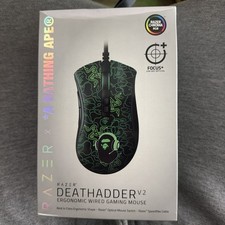 Razer x *A BATHING APE Deathadder V2 Wired Gaming Mouse 20,000 DPI BAPE picture