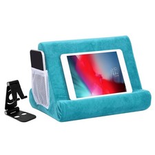 2pcs Multi-Angle Tablet Holder Cushion Stand with Net Pocket  Black Color Sta... picture