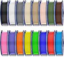 PLA plus Filament 16 Color Bundle Multicolor, 250G Each Spool, PLA+ 3D Printer F picture