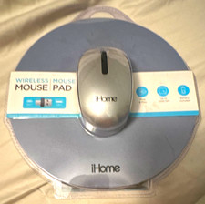 iHome iBT58 Wireless USB Optical Mouse 1600 DPI Gray 2-Button + 8.5