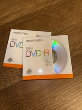 2 Pack Memorex Mini DVD-R 4x 1.4GB 30min Recordable NEW picture