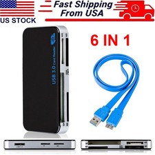 USB 3.0 Memory Card Reader Adapter 5GBPS Fit For CF/TF/SD/Micro SD/XD/M2/MS Card picture