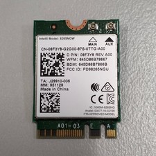 Genuine Intel Wireless-AC 8265 M.2 2230 802.11ac WiFi Card 8265NGW 08F3Y8 picture