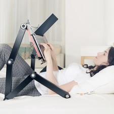 Hifoxcc Foldable Laying Down Desk - Adjustable Height, Laptop Stand for Couch picture