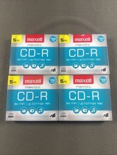 (4) Maxell CD-R MaxData 700MB Professional 5 Pack Blank CD - 20 Total picture