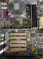 Vintage ASUS CUC2000 Motherbord, Intel PIII 1000, 512 RAM, nVidia AGP, Flawless picture