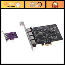 4-Port USB 3.2 Gen 1 PCIe Card for Mac, Windows, Linux - 5Gbps High-Speed Hub picture
