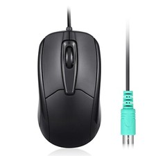 Perixx Perimice-209 P, Wired PS2 Mouse with 1000 DPI Resolution, Black, (10442) picture
